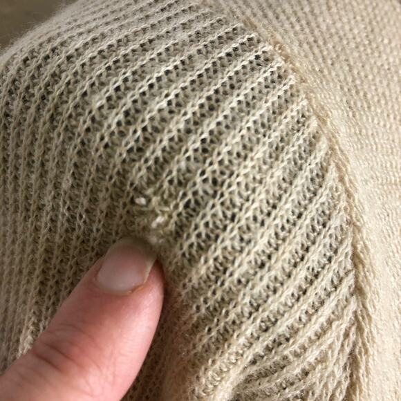 Vince cream open draped front wool cashmere cardigan size Extra Small XS - Picture 8 of 16